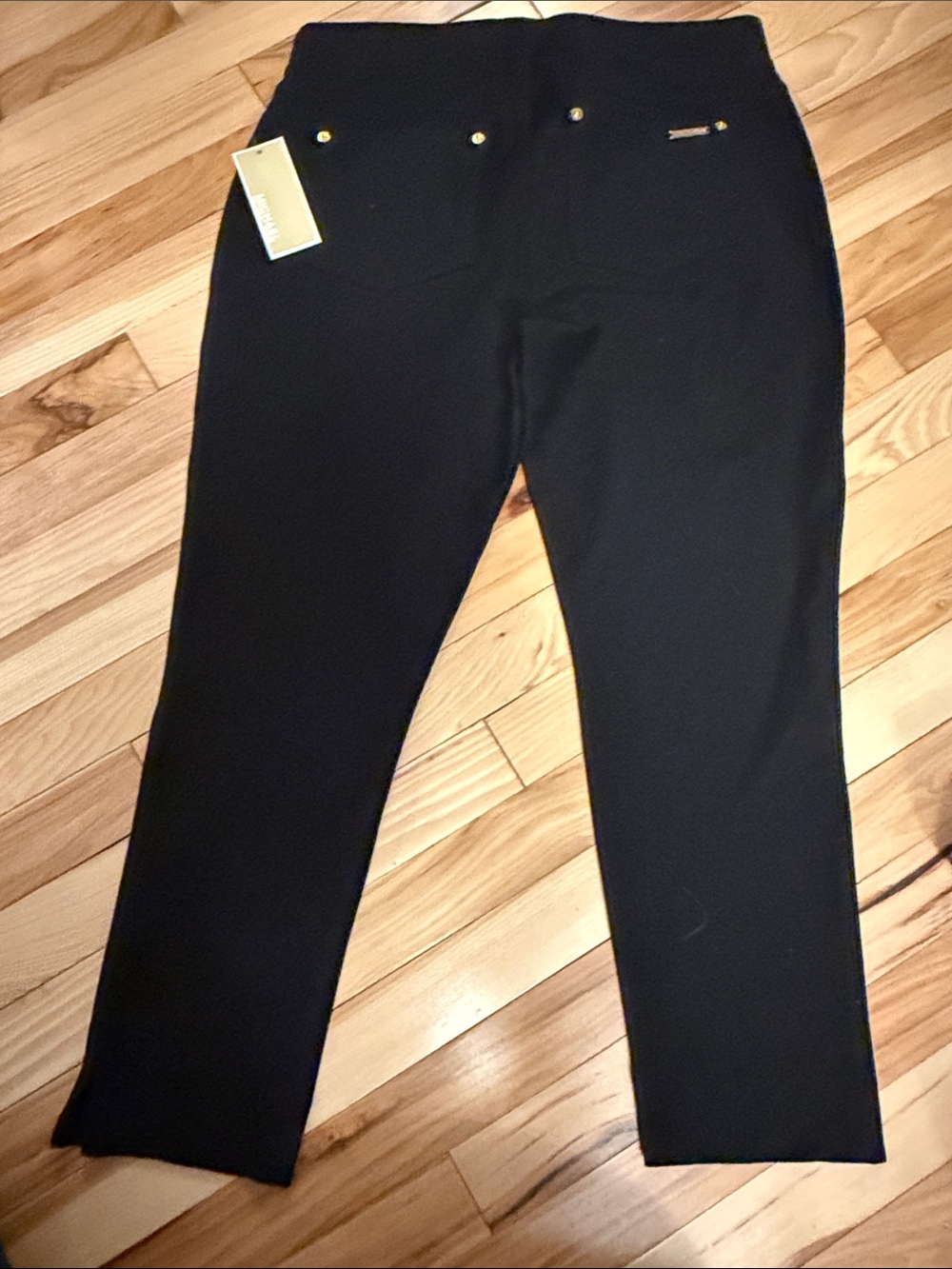 Women’s Black Stretch Pants - Classic Slim Fit - Picture 3 of 3